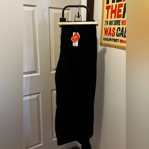 Cider Denim Mid Waist Pleated Wide Leg Jeans